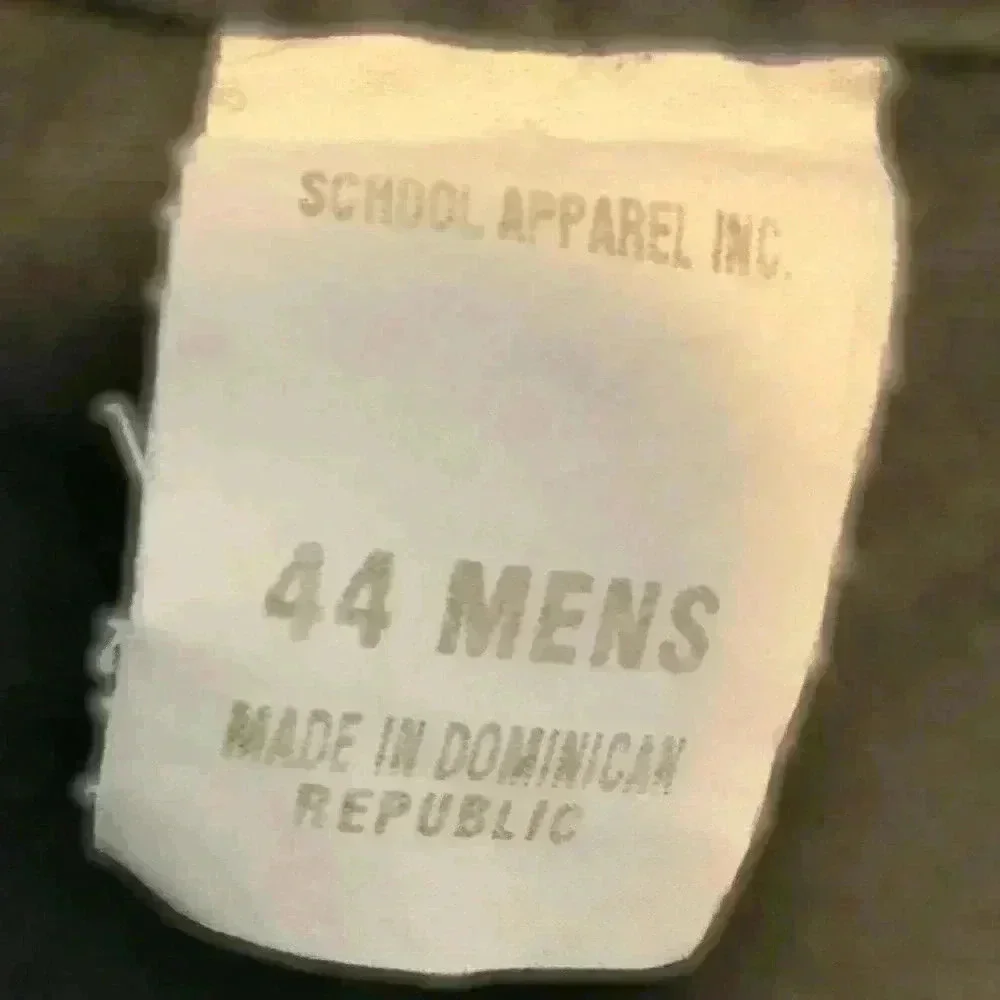 School Apparel Inc. Black Faded Cargo Pockets Summer School Shorts Size 44